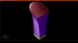 Disegno CAD di un tacco